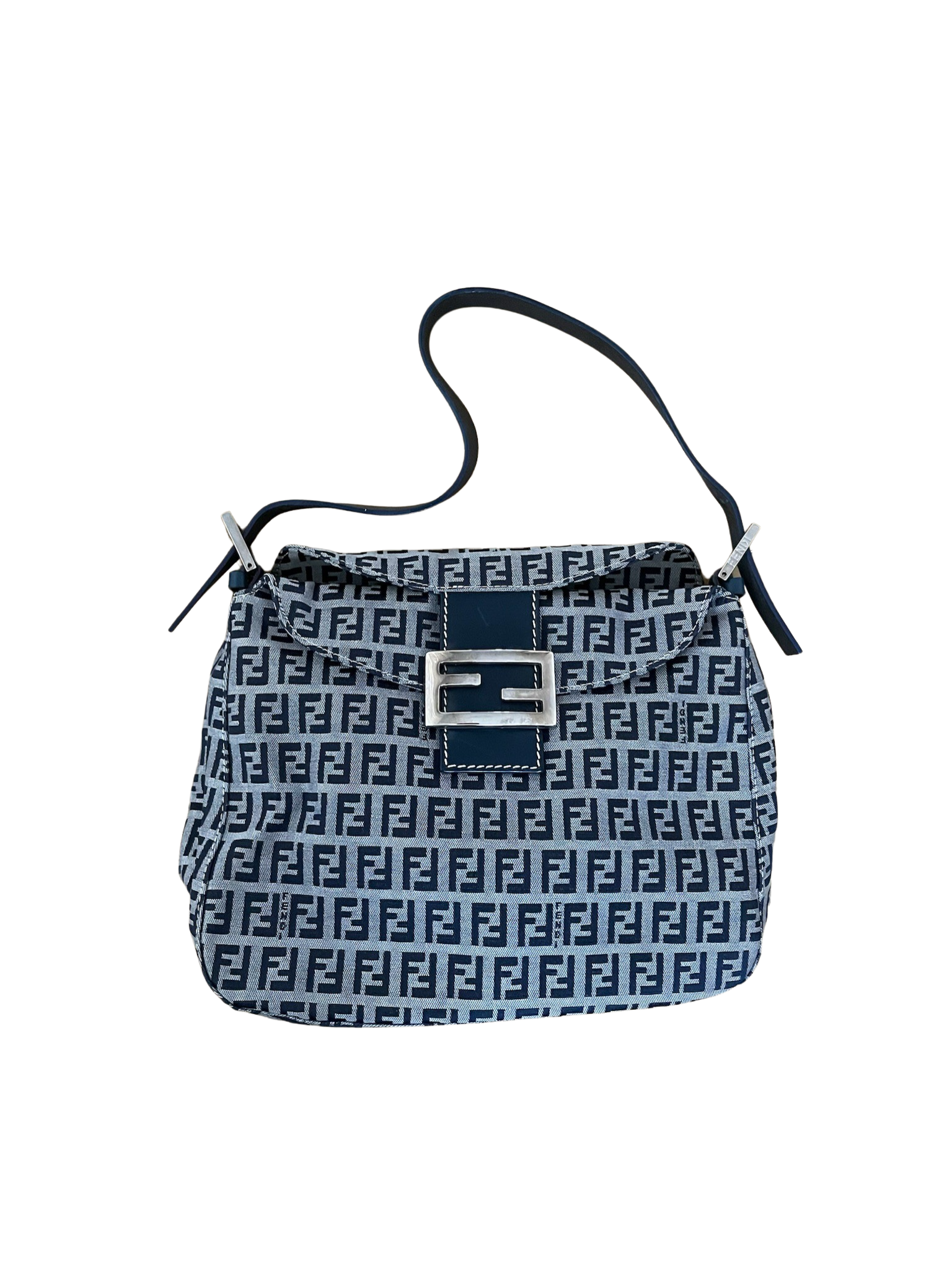 FENDI Zucchini Baguette Navy vintage bag