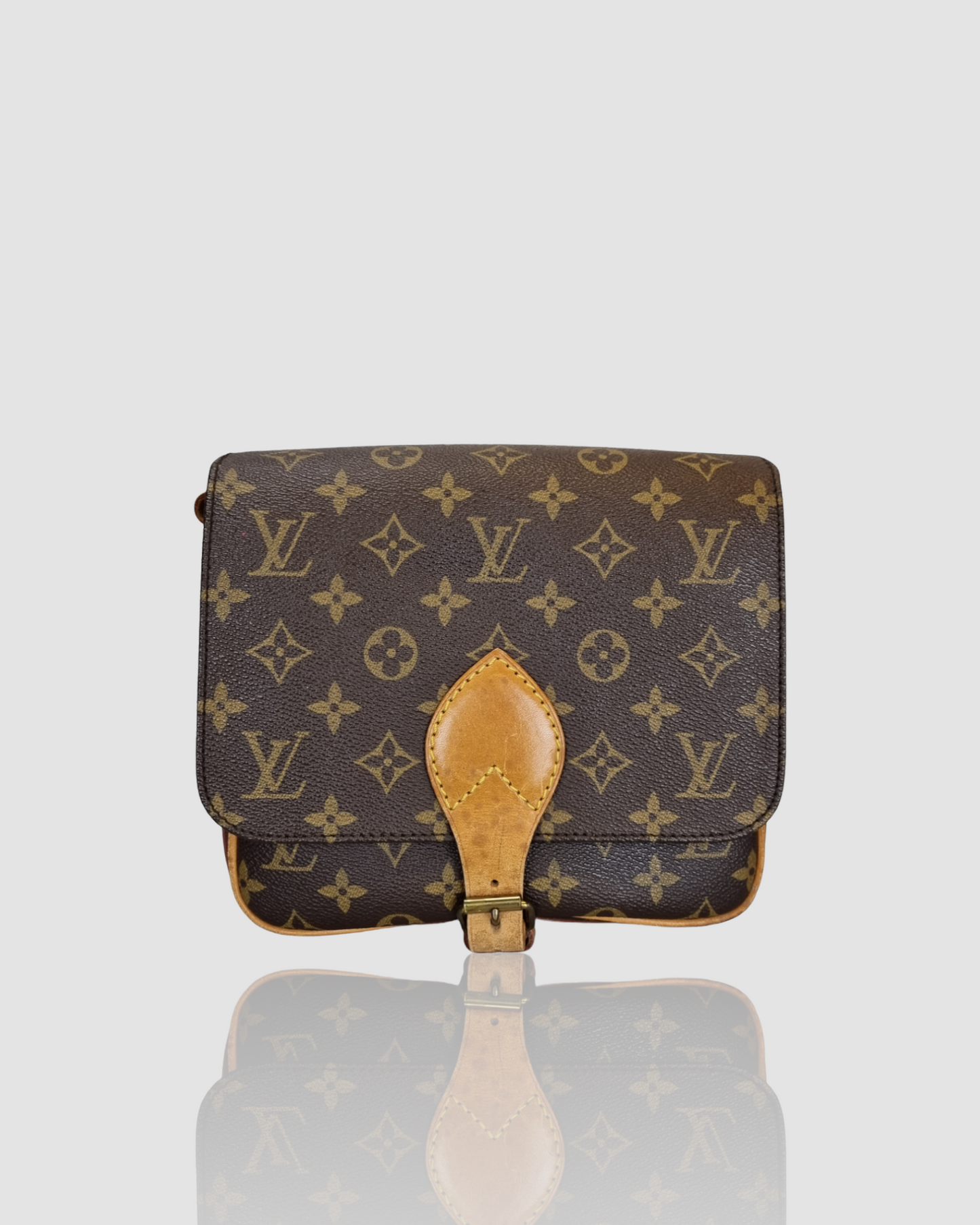 Louis Vuitton Brown Monogram Cartouchiere MM Cloth ref.1034160