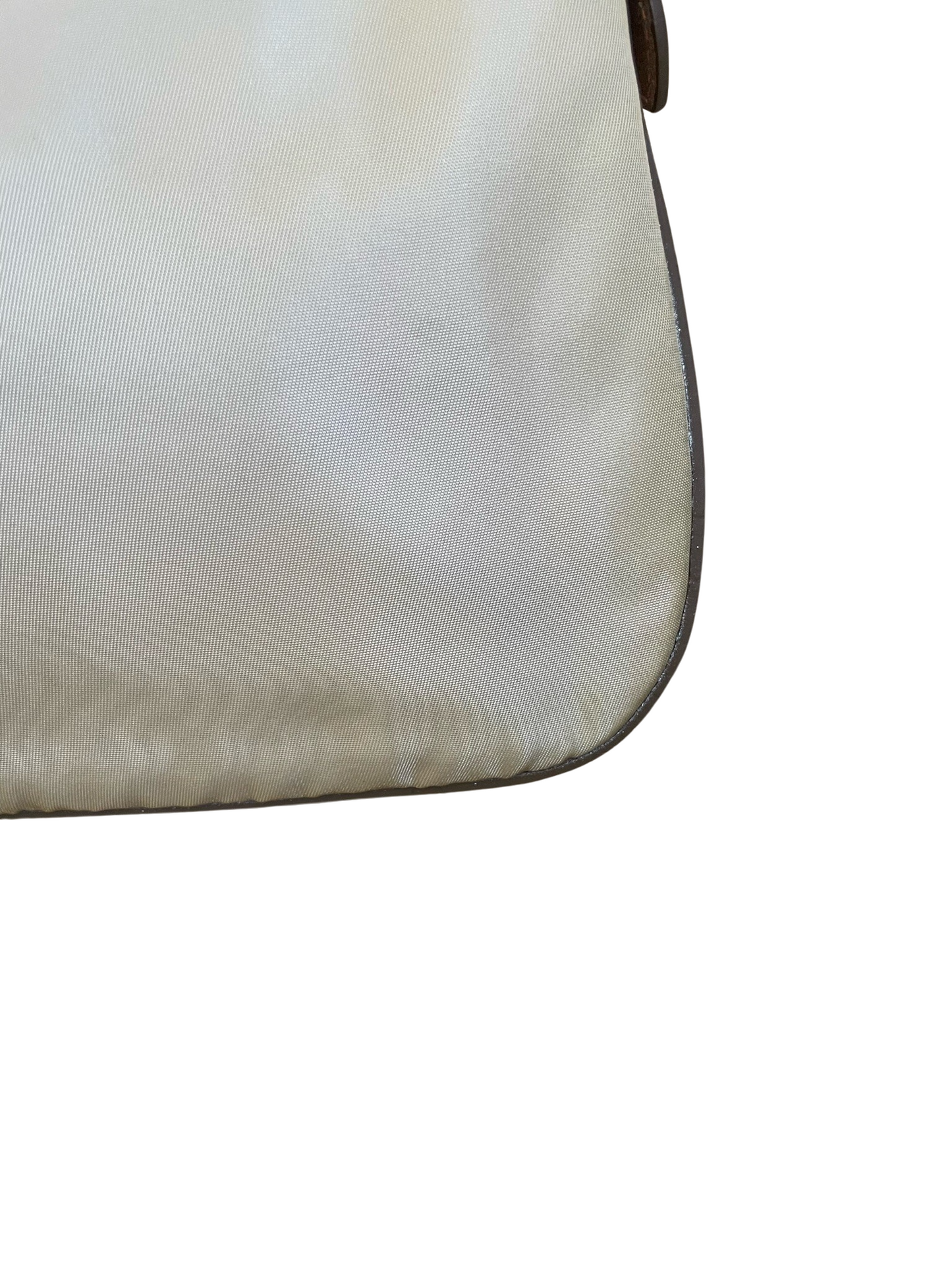 Prada Cream Nylon Crossbody Bag