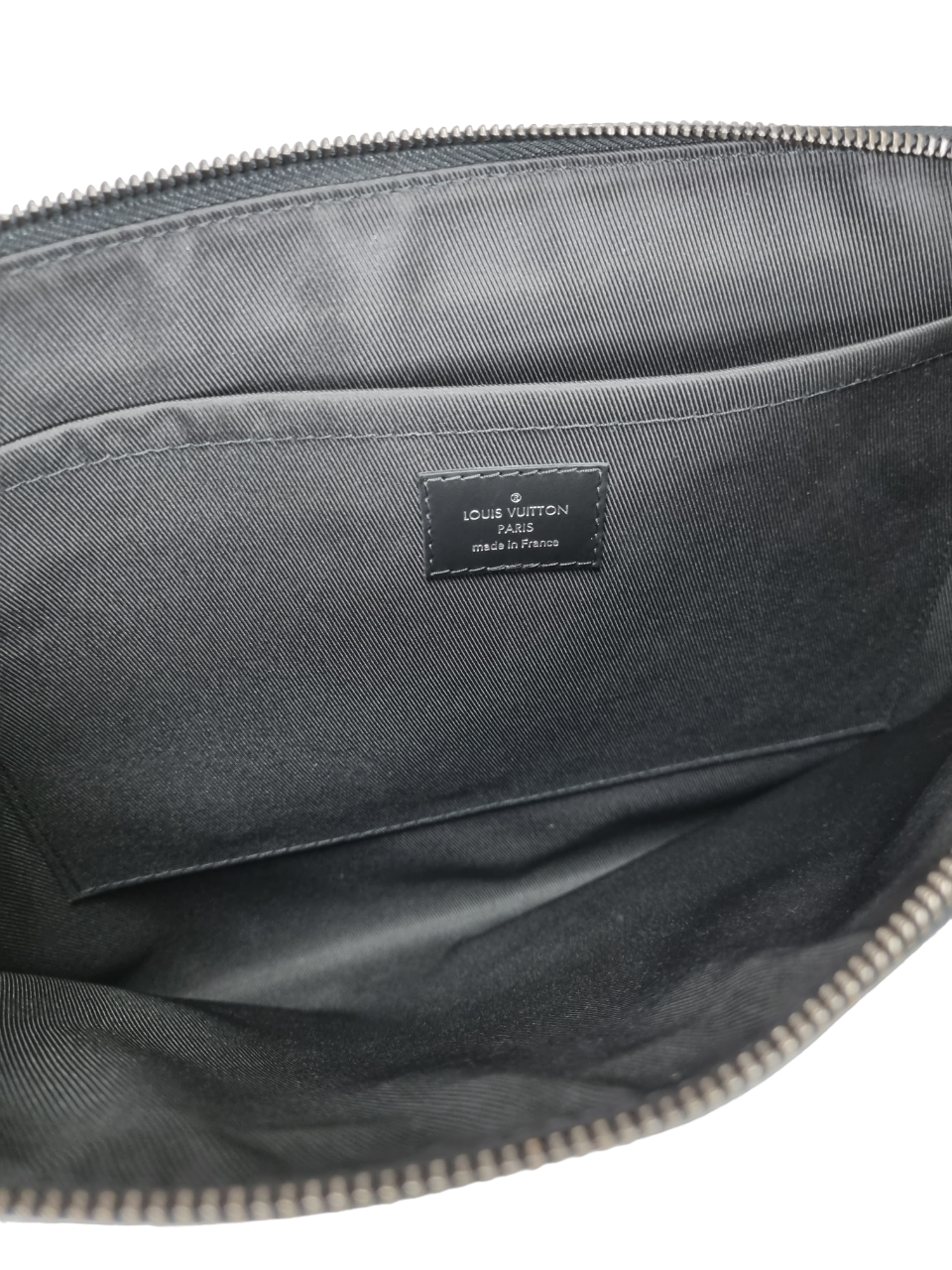 Louis Vuitton Monogram Eclipse Clutch Box Crossbody Bag in Black Leather