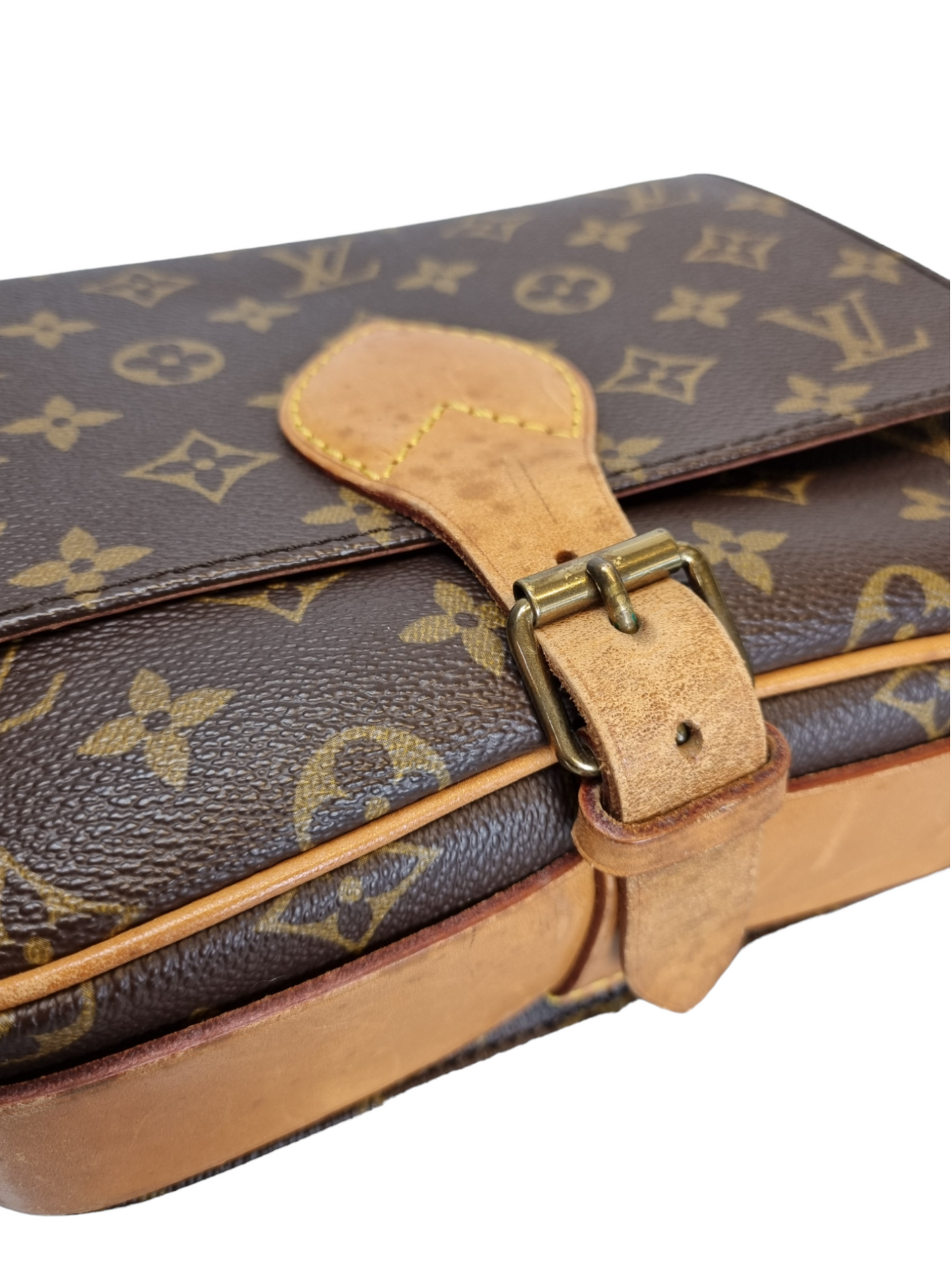 Louis Vuitton Crossbody Bag Vintage Cartouchiere Black Cloth ref.995849 -  Joli Closet