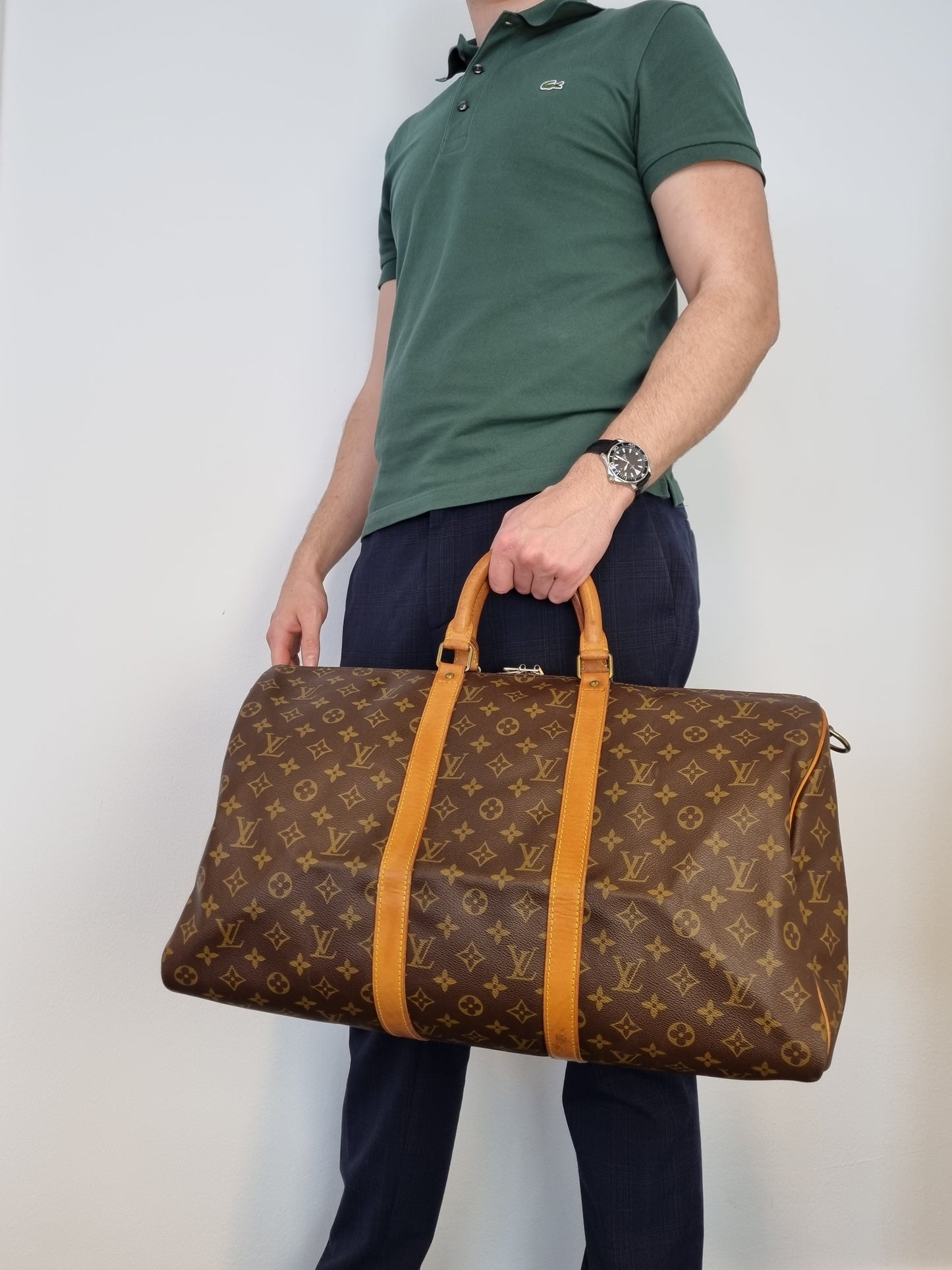 Louis Vuitton Keepall 50 Bandouliere Boston Bag Monogram – Kawaii Vintage  Copenhagen