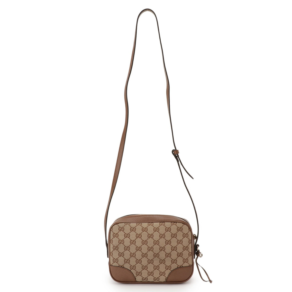 Gucci Jacquard x Leather Beige Brown