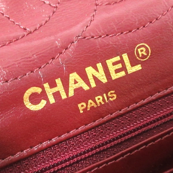 Vintage CHANEL Paris Brown Quilted Leather CC Flap Shoulder Bag  Quilted  leather Vintage chanel Shoulder bag