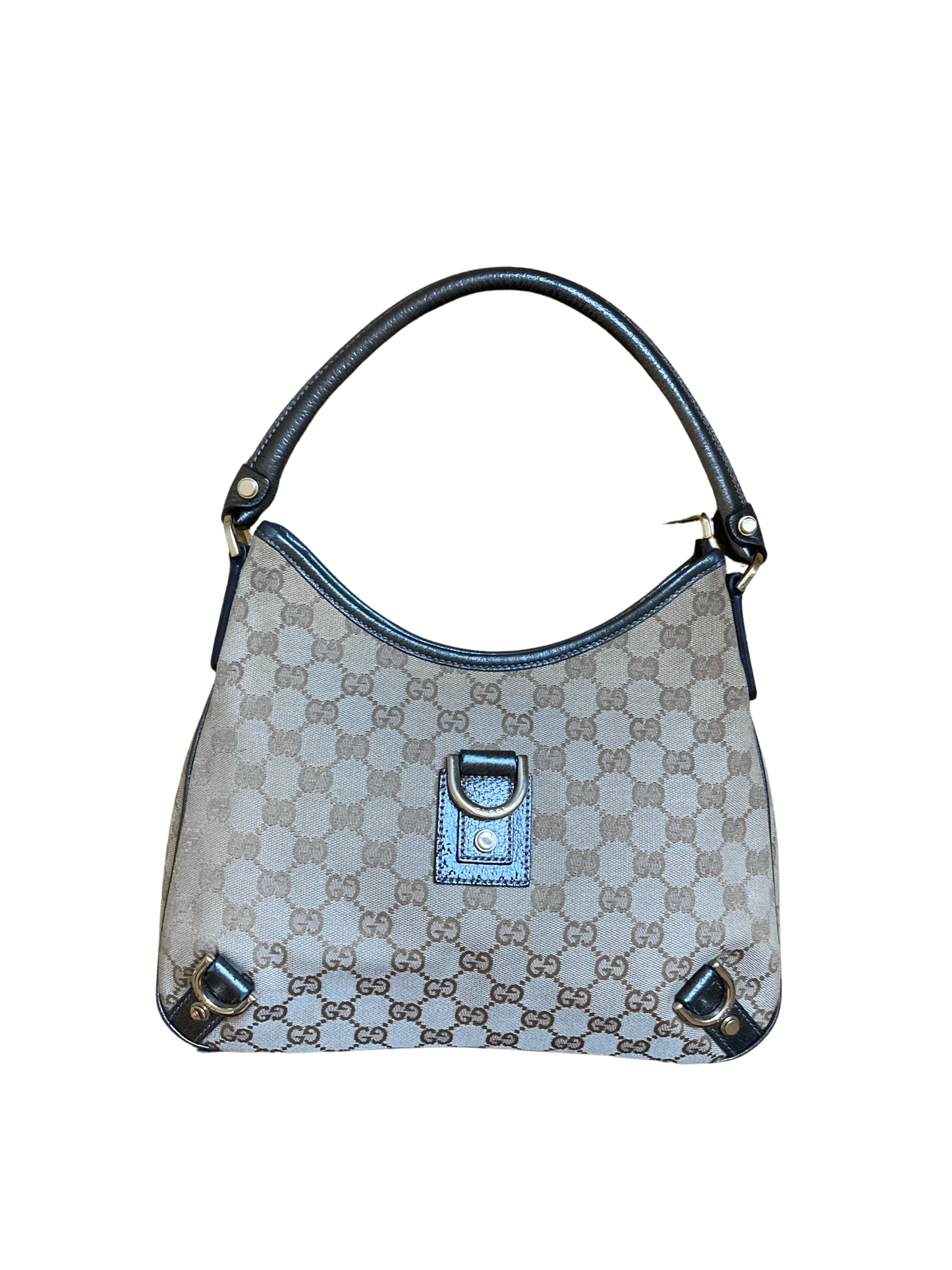 Gucci Abbey Jacquard & Leather Shoulder Bag