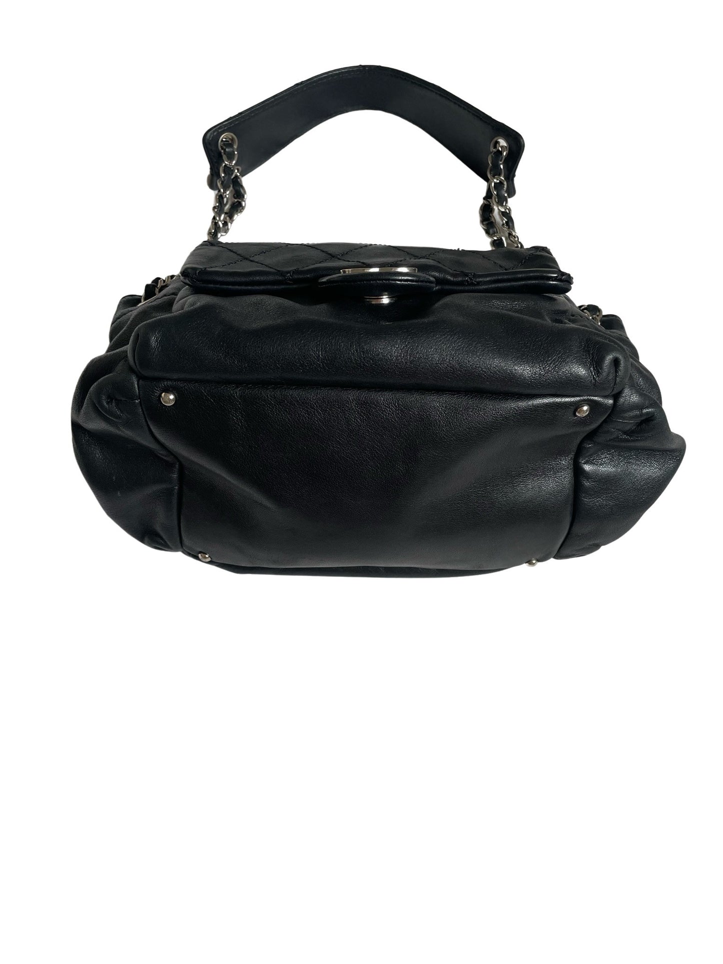 Chanel Wild Stitch Black Lambskin Shoulder Bag