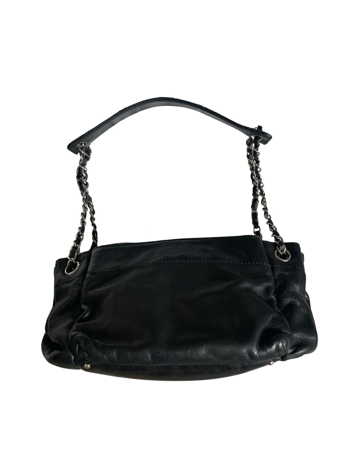 Chanel Wild Stitch Black Lambskin Shoulder Bag