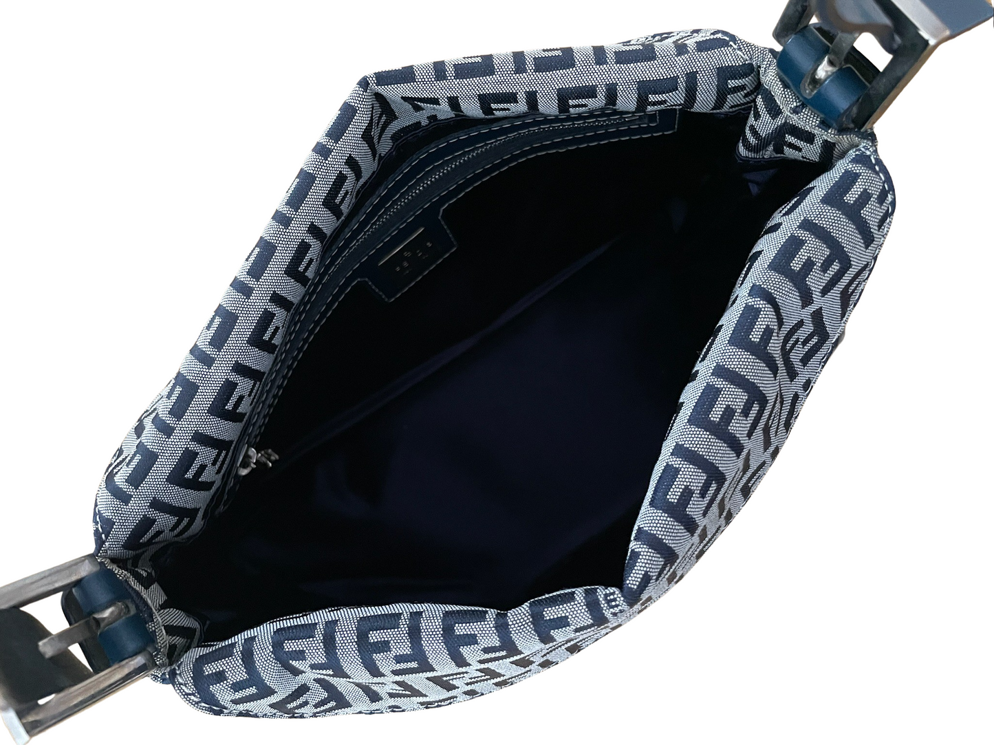 Fendi Zucchino Navy & Grey shoulder bag