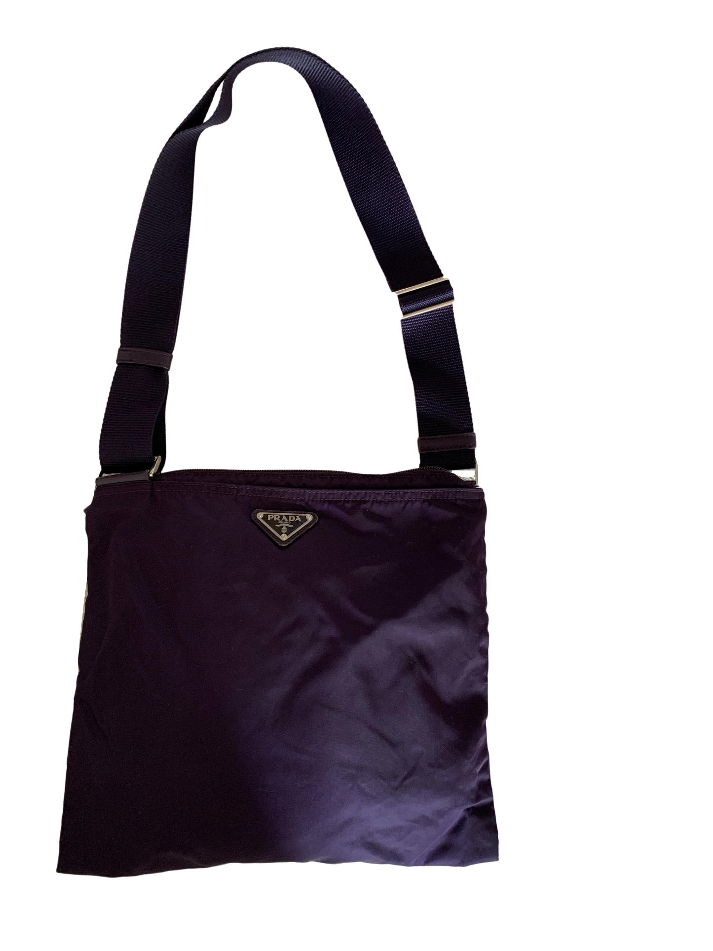 Prada Purple Nylon Shoulder Bag