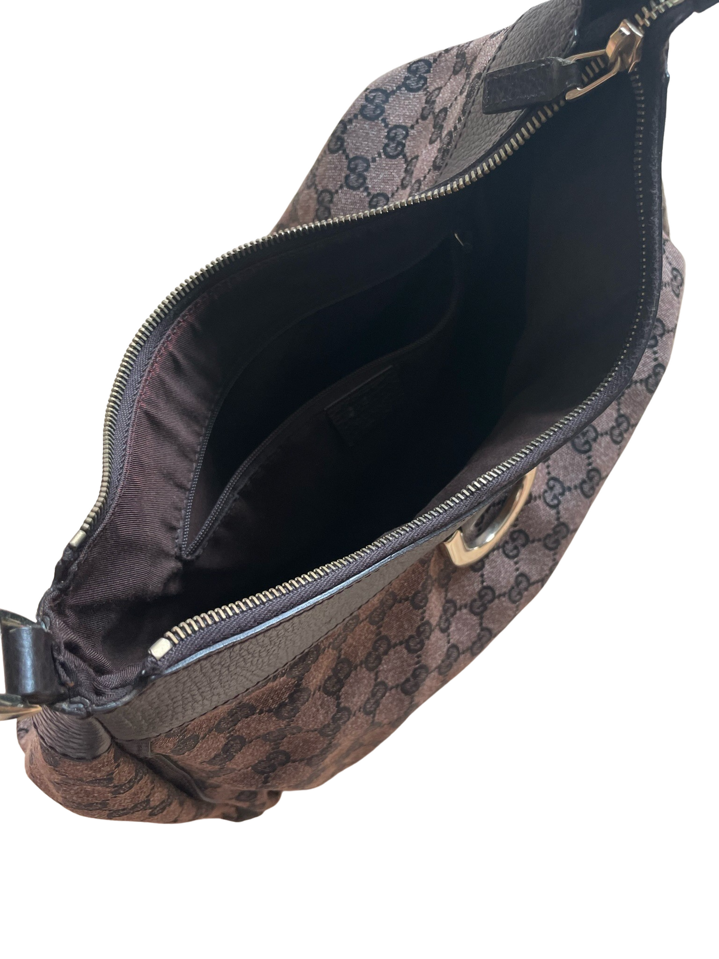 Gucci Abbey Brown Jacquard & Leather