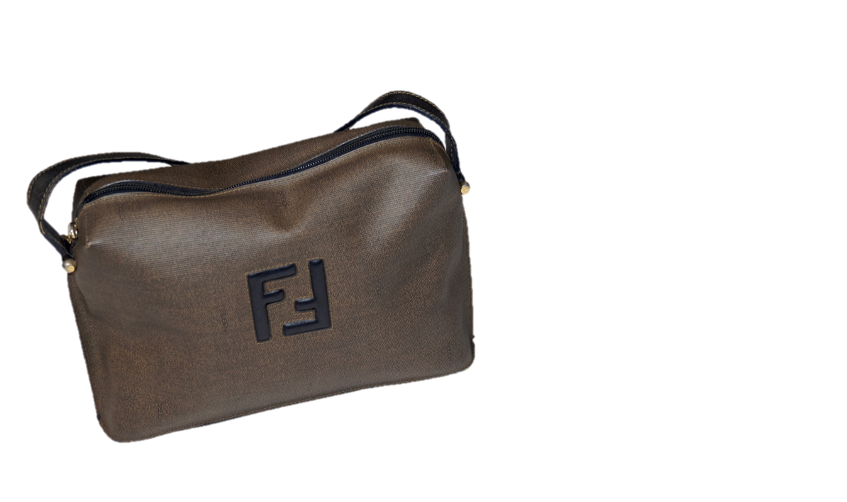 Fendi PVC Shoulder Bag Light brown